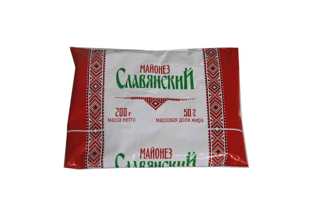 Майонезный соус Славянский пленка 50% 200г