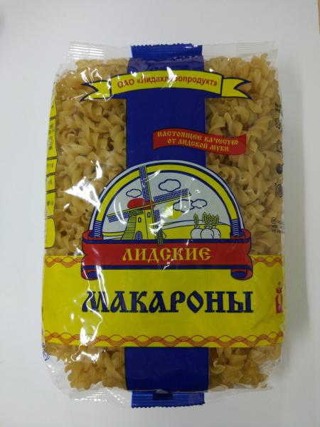 Макаронные изделия Лидские Рожки рифленые гр.В 1 сорт 900г