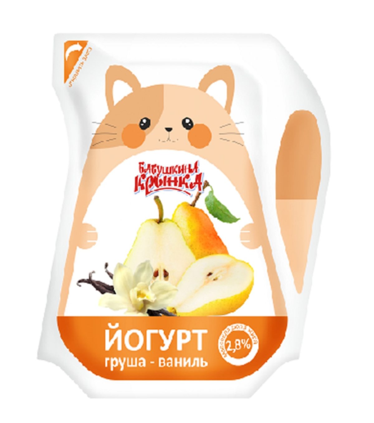 Йогурт фруктовый «Бабушкина криничка» груша-ваниль, 2.8%, 200 г