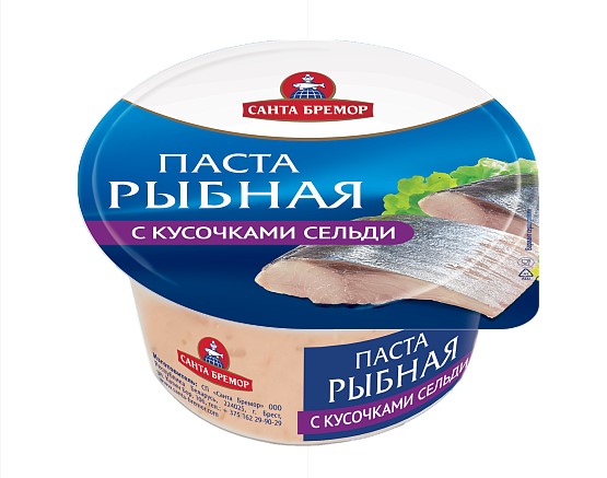 Паста рыбная с кусочками сельди 160г