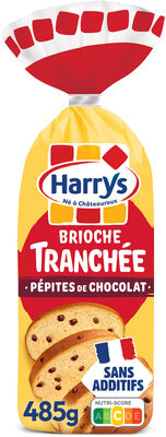 Harrys brioche tranchee pepites de chocolat sans additif 485g