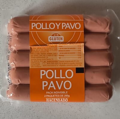 Salchichas de pollo y pavo