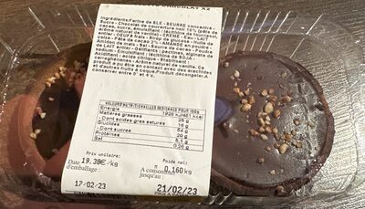 Tartelette chocolat x2