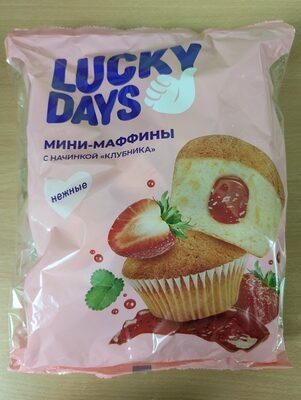 Мини-маффины с начинкой «клубника»