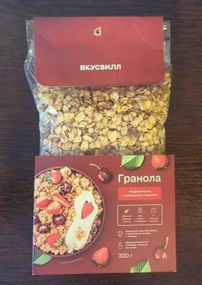 Гранола "Карамельная с клубникой и вишней"
