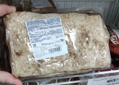шпик солёный с чесноком