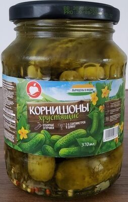 Корнишоны «Хрустящие» маринованные консервированные (3-6 см)