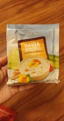 Каша овсяная с курагой быстрого приготовления