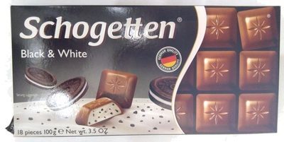 Chocolate Schogetten Black & White