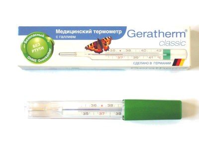 Медицинский термометр с галлием Geratherm classic
