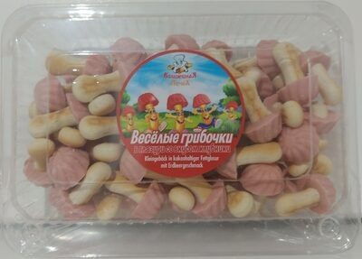 Весёлые грибочки В глазури со вкусом клубникиn