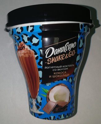 Shake & Go коктейль кисломолочный йогуртный со вкусом кокоса и шоколада с массовой долей жира 5.7 %