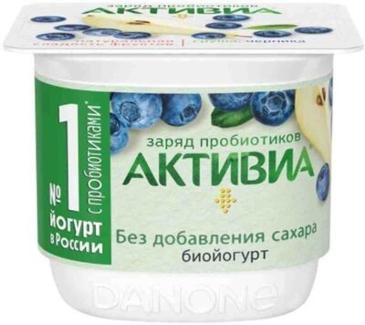 Активиа Биойогурт груша черника