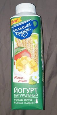йогурт натуральный манго-злаки