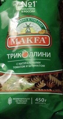изделия макаронные "Триколлини" спирали