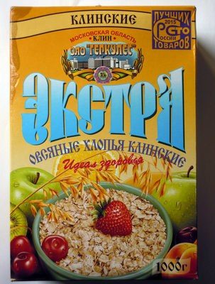 Овсяные хлопья клинские Экстра