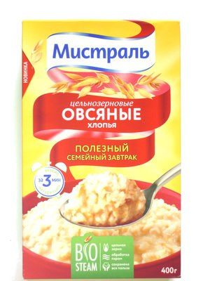 Цельнозерновые овсяные хлопья
