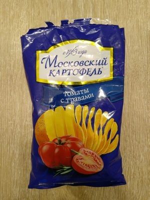 Картофель хрустящий «Со вкусом томатов с травами»