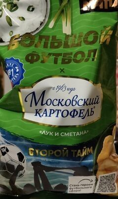 картофельные чипсы со вкусом лука и сметаны