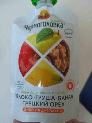 Пюре фруктовое с орехами