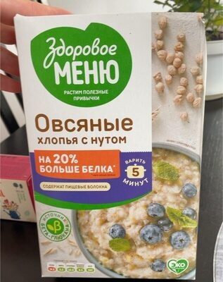 Овсяные хлопья с нутом