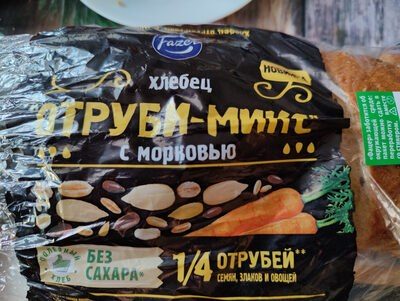 Хлебец отруби-микс с морковью