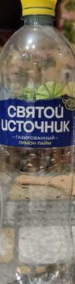 Напиток безалкогольный "святой источник" с ароматом лимона и лайма, газированный