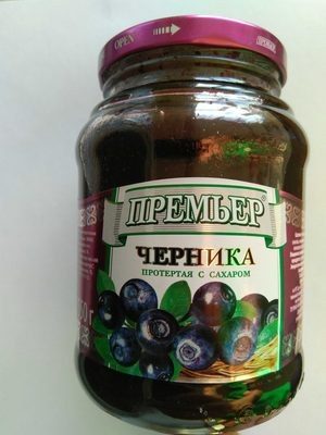 Черника протёртая с сахаром