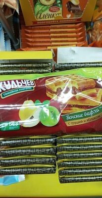 Вафли акульчев яблок смотка о корица