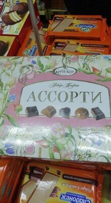 ассорти крупской конфеты в коробке