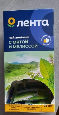 Чай зелёный с мятой и мелиссой