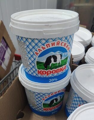 сметана Альпийская коровка