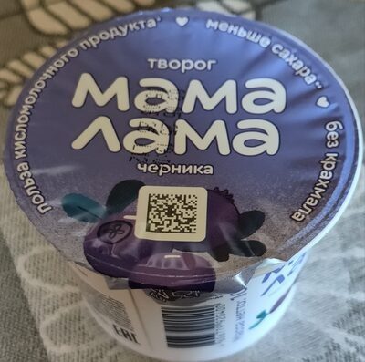 Творог с черникой