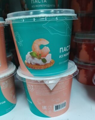 паста из морепродуктов со сливками