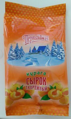 Сырок творожный с сахаром и курагой с массовой долей жира 4,5%