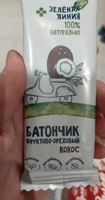 Батончик фрукты кокос