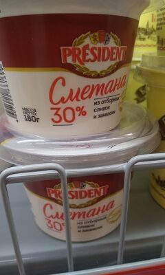 Сметана президент 30%