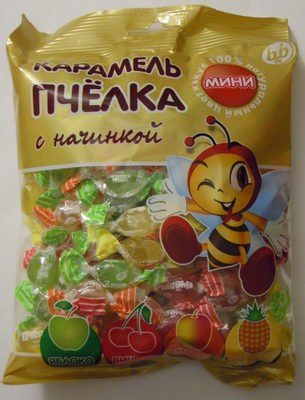 Карамель «Пчёлка мини» с начинкой