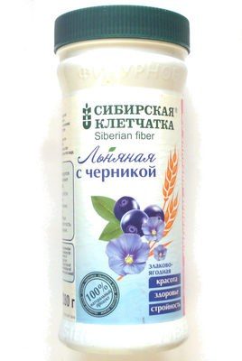 Льняная с черникой
