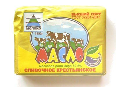 Масло сливочное «Крестьянское»