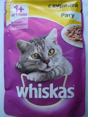 Рагу Whiskas с курицей для кошек от 1 года