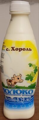 Молоко питьевое пастеризованное «Деревенское»