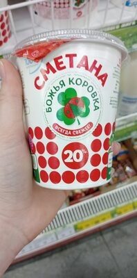 Сметана божья коровка 20%, 0.33гр