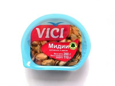 Мидии копченые в масле