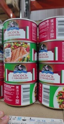 лосось с овощами