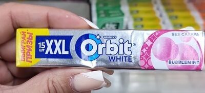 Жевательная резинка Orbit White без сахара со вкусом фруктов и мяты - Bubblemint
