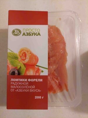 Ломтики форели