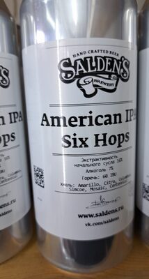 SALDENS American IPA Six Hops
