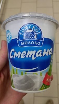 Сметана Томское молоко 15% 350г