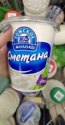 Томское молоко сметана 25%